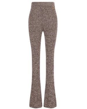 Sportmax Broeken ,Bruin ,Wijde Broek - Grijs