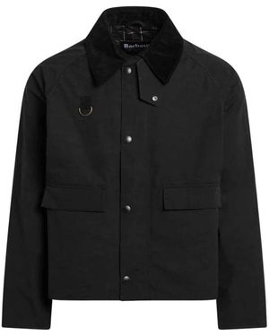 Barbour Jassen ,Zwart ,Katoen Spey Casual Jacket