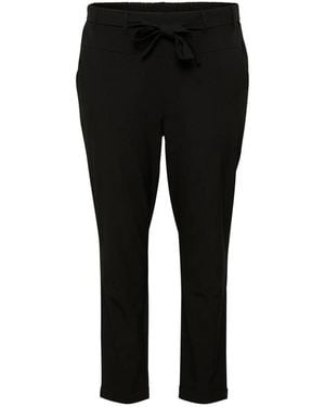 Kaffe Slim-Fit Trousers - Black