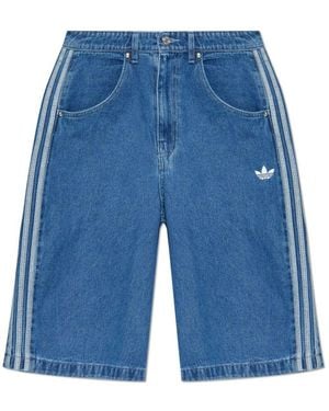 adidas Originals Denim Shorts - Blau