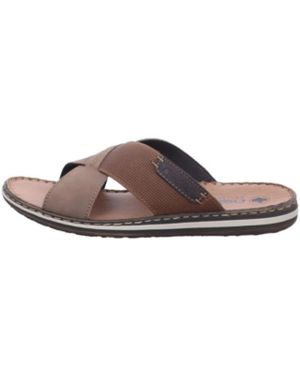 Rieker Herren Pantoletten - Braun
