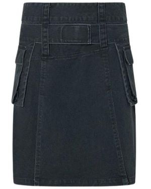 Halfboy Denim Skirts - Bleu