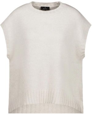 Monari Truien & Vesten ,Grijs ,Pullover Zonder Mouwen - Wit