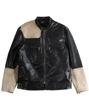 Enfants Riches Deprimes Leather Jackets - Black