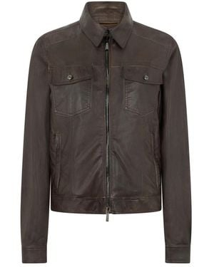 Moorer Leather Jackets - Gray