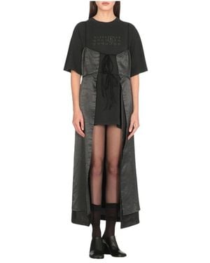 MM6 by Maison Martin Margiela Maxi Dresses - Nero