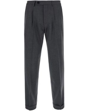 Michael Coal Broeken ,Grijs ,Double-Pleat Broeken