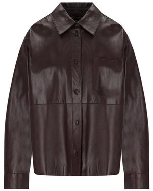 Weekend by Maxmara Leather Jackets - Brown