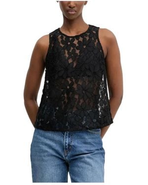 Desigual Sleeveless Tops - Nero