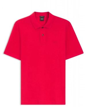 HUGO Polo Shirts - Red