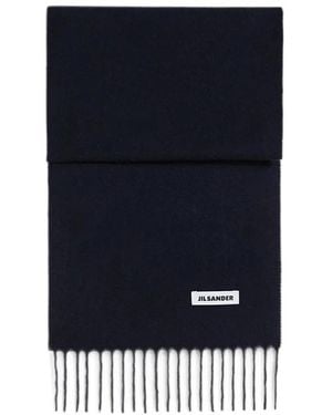 Jil Sander Winter Scarves - Azul