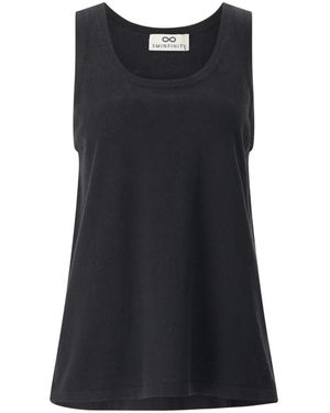 SMINFINITY Tops ,Zwart ,Katoen Sleeveless Tops