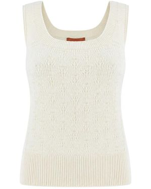 Ermanno Scervino Sleeveless Tops - White