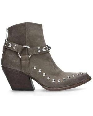 Elena Iachi Cowboy & Biker Boots - Brown