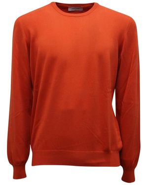 Gran Sasso Round-Neck Knitwear - Rouge