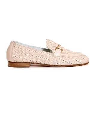 POESIE VENEZIANE Gewebte Leder Loafer Schuhe - Pink