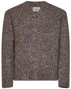 NN07 V-Neck Knitwear - Brown