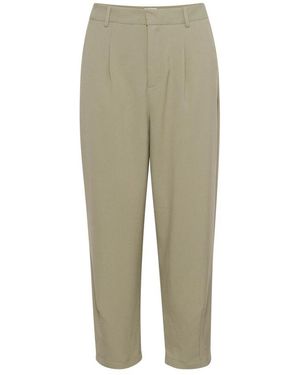 Kaffe Cropped Trousers - Verde