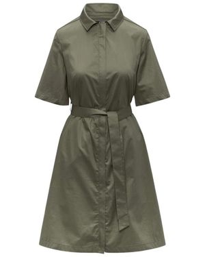 K-Way Kleedjes ,Groen ,Katoen Nouaille Shiny Cotton Dress