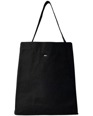 Our Legacy Canvas Tote Tasche Mit Logo - Schwarz