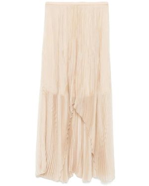 forte_forte Midi Skirts - Naturel