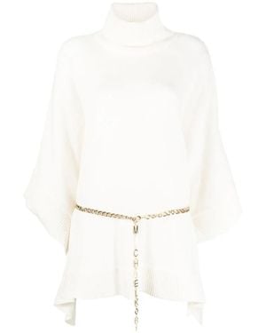Michael Kors Wolmix Coltrui Poncho - Wit