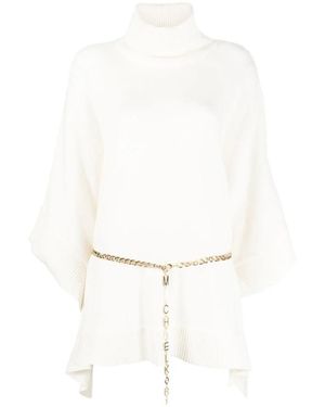 Michael Kors Wolmix Coltrui Poncho - Wit