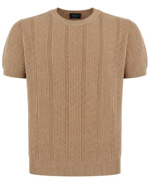 Drumohr Truien & Vesten ,Round-Neck Truien - Naturel