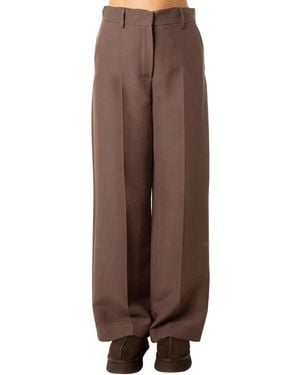 Weekend by Maxmara Broeken ,Bruin ,Katoen Ballo Wijde Broek