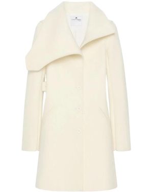 Courreges Single-Breasted Coats - Natural