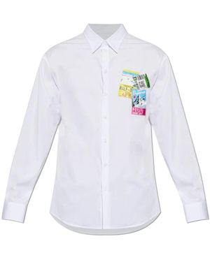 DSquared² Shirt Met Patches - Wit