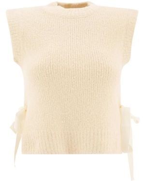 Cecilie Bahnsen Round-Neck Knitwear - Natural