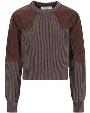 Max Mara Tropico Rippstrick-Pullover - Braun