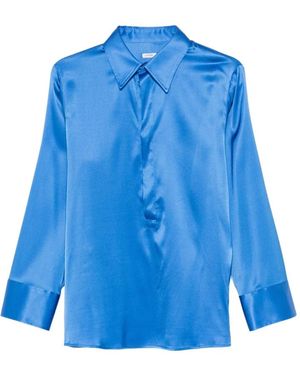 Covert Blauer Pullover Mit Kragen