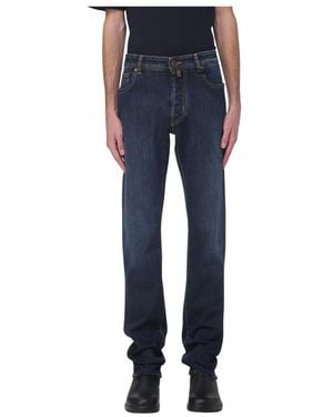 Jacob Cohen Jeans ,Blauw ,Katoen Bard Slim-Fit Jeans