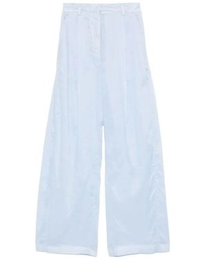 Thelatest Weite Baumwoll-Billie-Hose - Blau