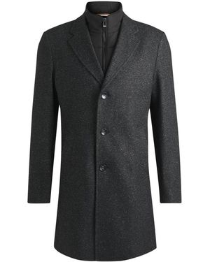 HUGO Single-Breasted Coats - Black