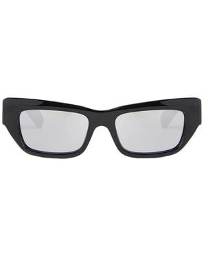 Gucci Rechteckige Sonnenbrille - Schwarz
