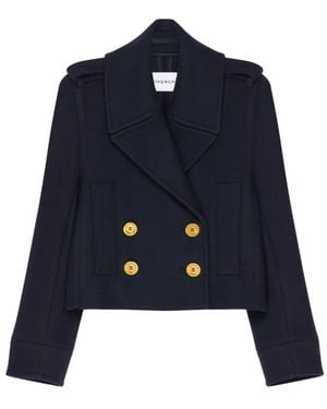 Givenchy Double-Breasted Coats - Azul