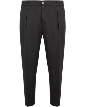 BRIGLIA Cropped Trousers - Black
