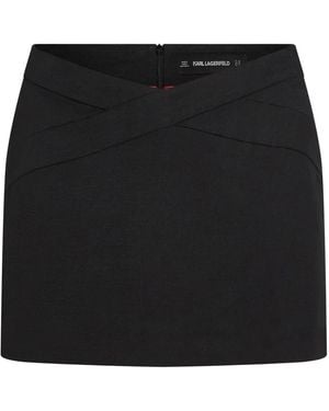 KARL LAGERFELD Short Skirts - Negro