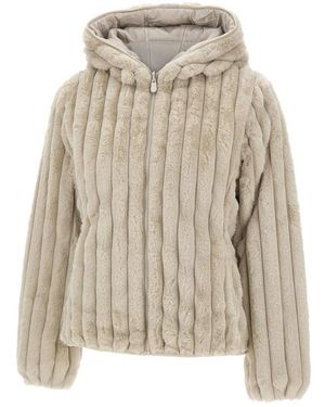 Save The Duck Faux Fur & Shearling Jackets - Natural