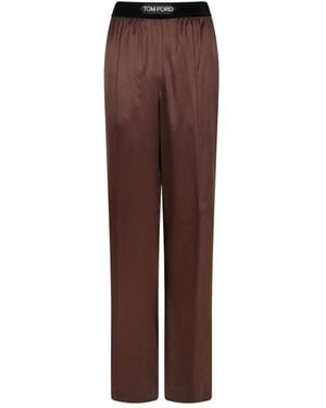 Tom Ford Straight Trousers - Bruin