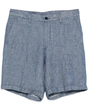 120% Lino Casual Shorts - Blue