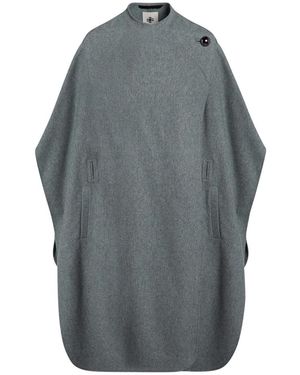 THE GARMENT Jassen ,Grijs ,Wol Stijlvolle Jas Met Cape Design