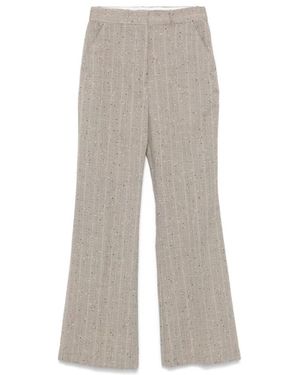 Mark Kenly Domino Tan Wide Trousers - Grey