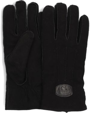Warmbat Herren Wildlederhandschuhe Mit Merinowollfutter - Schwarz