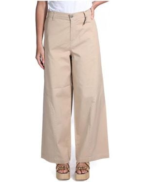 Jijil Jpe26Pj105 Wijde Broek - Naturel
