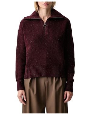 Barbour Truien & Vesten ,Rood ,Wol Lavensdale Half Zip Sweater