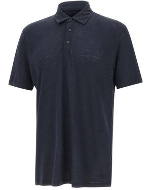HUGO Tops ,Blauw ,Linnen Parris Polo Shirt